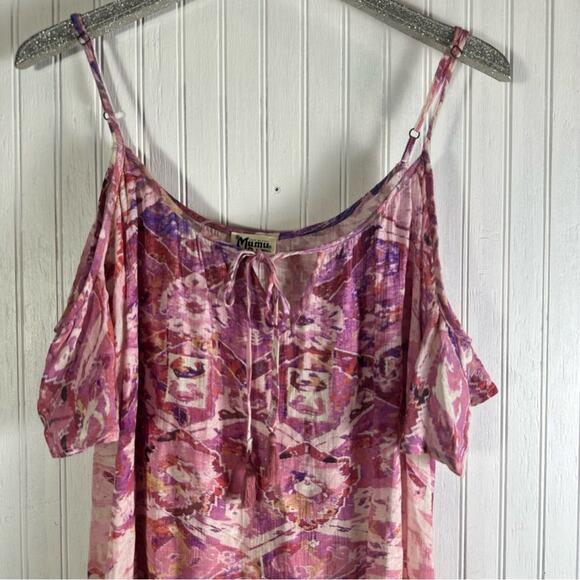 Show Me Your MuMu Pink Bonnaroo Cold Shoulder Mini Dress - Picture 2 of 8